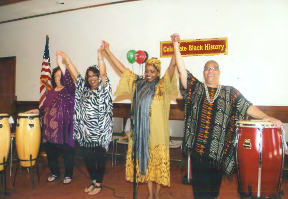 Performers at a Black History Month celebration in Union City