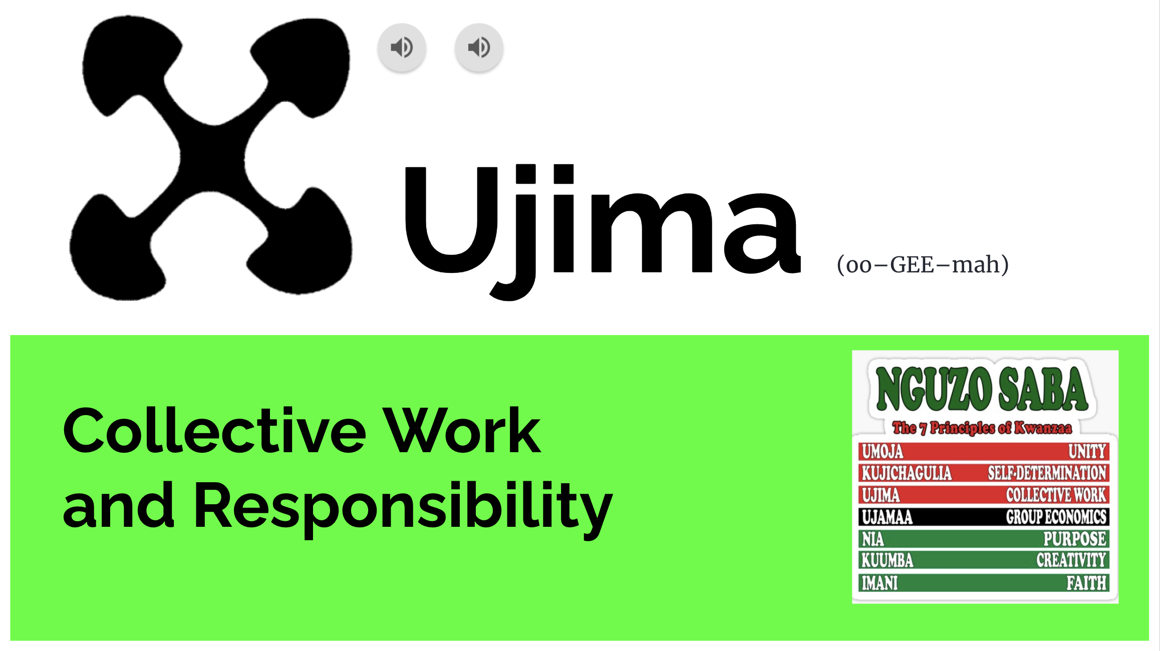 Ujima Presentation Screen Shot