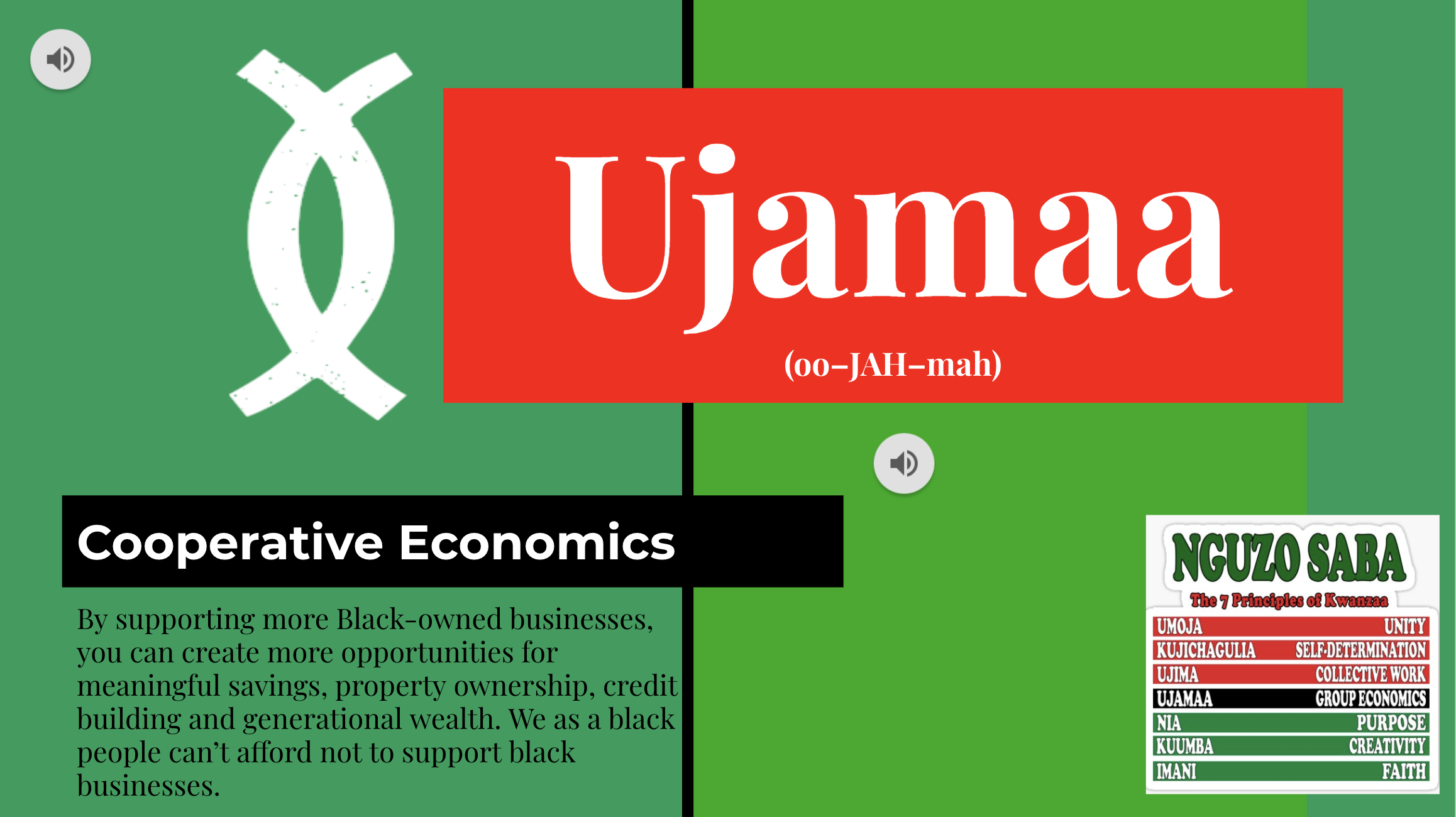 Ujamaa Presentation Screen Shot